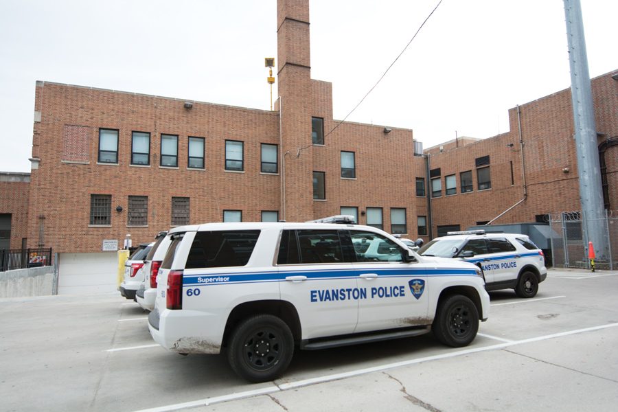 Evanston Police Department squad cars. Between September and October, EPD has issued 17 noise citations to off-campus student residences — an increase from one citation last fall. 