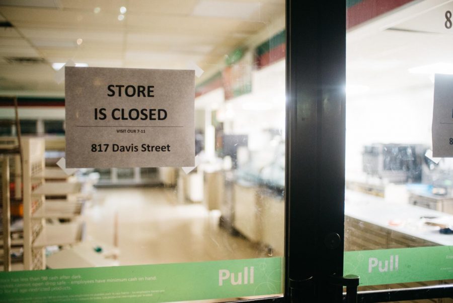 7-Eleven, 817 Emerson St. The convenience store has temporarily closed in preparation for construction of a nine-story, 242-unit residential building, which will include space for 7-Eleven to reopen on the ground floor.