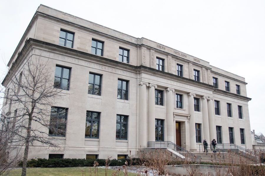 Harris Hall, home of the History Department. Members from the History department sent a statement to President Schapiro supporting student protesters.  
