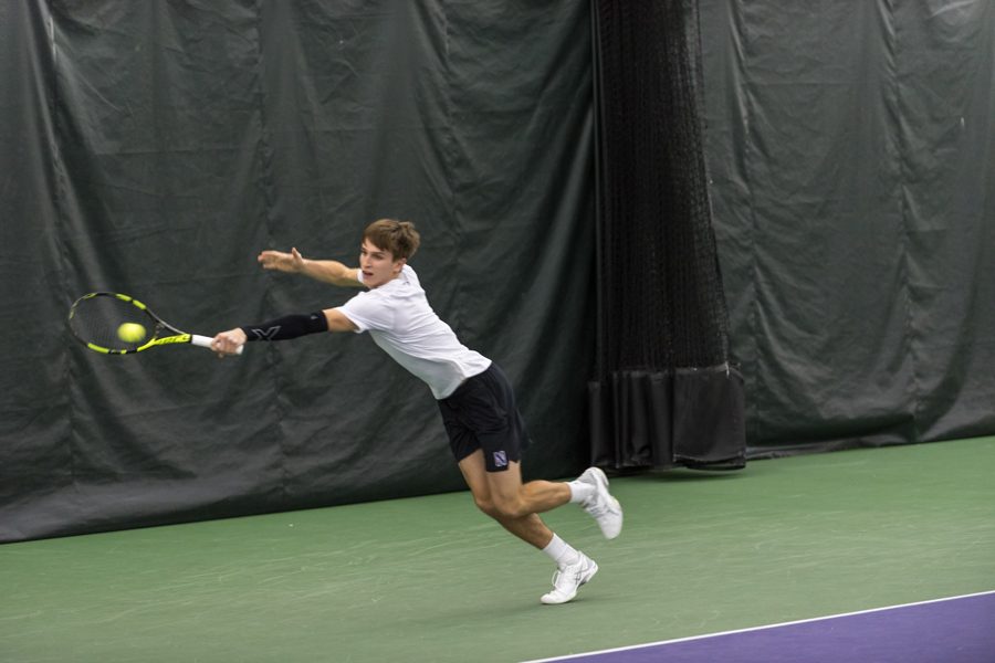 Ben Vandixhorn dives for a backhand. The junior will look to help the Wildcats to their first ranked win of the season.