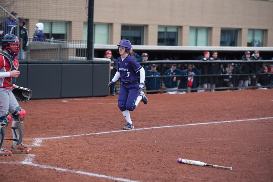 Morgan Nelson comes in to score a run. The Cats scored 16 of those across four games, but 12 came in a single game as the offense turned in an inconsistent performance.