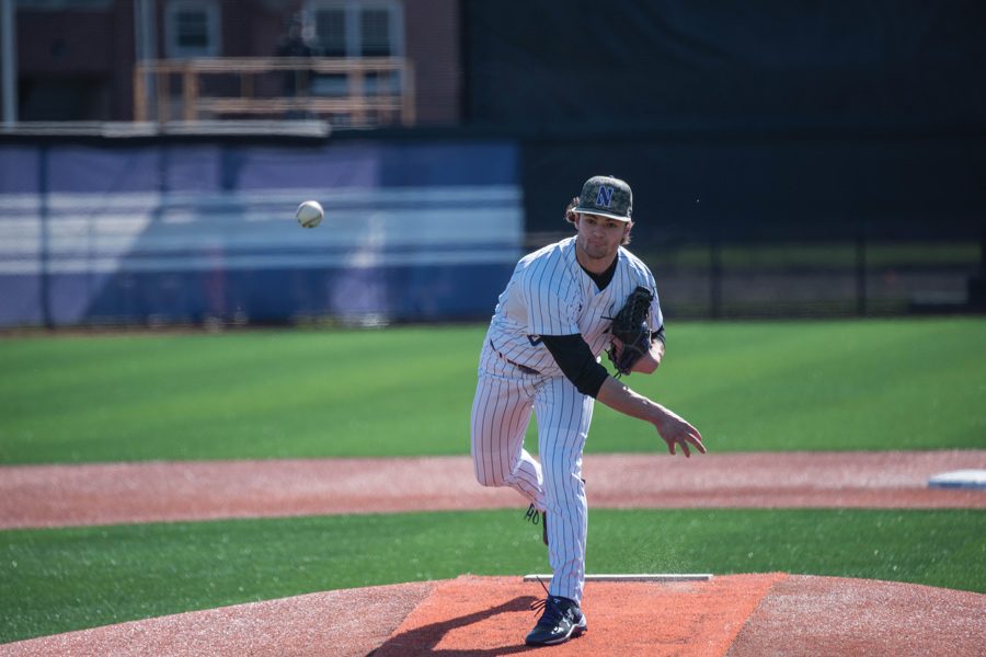 Tommy Bordignon throws a pitch. The senior was one of seven Cats pitchers who combined to post a shutout in Wednesday’s win.