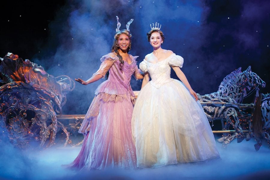 Alumna Leslie Jackson (left) and Tatyana Lubov in “Rodgers and Hammerstein’s Cinderella.” The show opens Friday at the Cadillac Palace Theatre in Chicago. 
