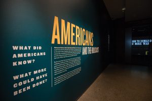  History Prof. Daniel Greene’s exhibit at the United States Holocaust Memorial Museum. The exhibit is a portrait of American society during the Holocaust. 
