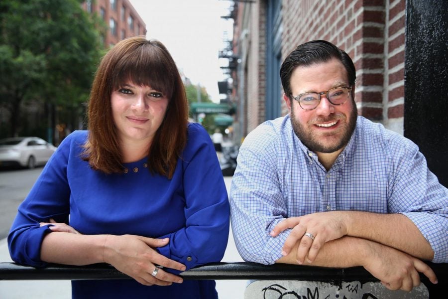 Amanda Litman (left) and Ross Morales Rocketto (right) co-founded the Democratic recruitment group Run for Something. Litman, along with New York Times political correspondent Jonathan Martin, will speak at a Thursday CTSS event.