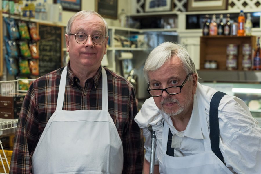 John (left) and Bob Pottinger (right), co-owners of Al’s Deli at 914 Noyes St. 