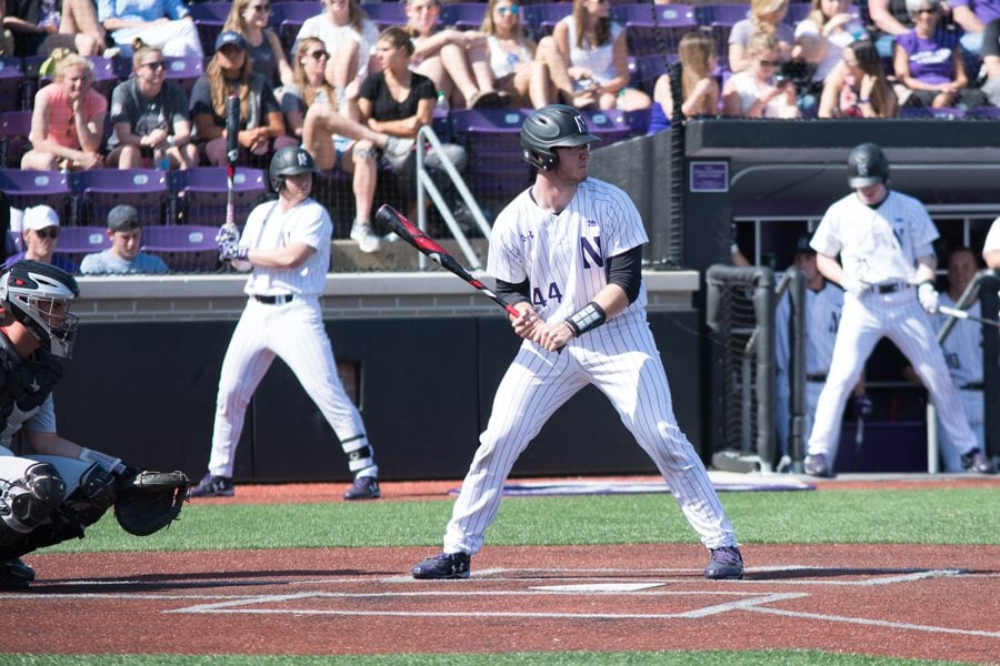 Jack Claeys steps up to bat. The senior will lead the Cats in the first of the final four games of his career against Notre Dame on Tuesday.