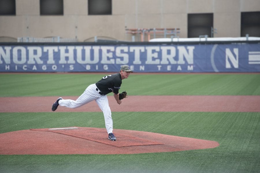 Hank Christie throws a pitch. The sophomore pitcher leads the team in games started with 13.
