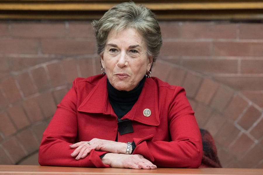 U.S.+Rep.+Jan+Schakowsky+%28D-Ill.%29+speaks+at+an+event+in+January.+Schakowsky+was+one+of+several+Illinois+representatives+and+candidates+who+spoke+at+an+Evanston+town+hall+Monday.+