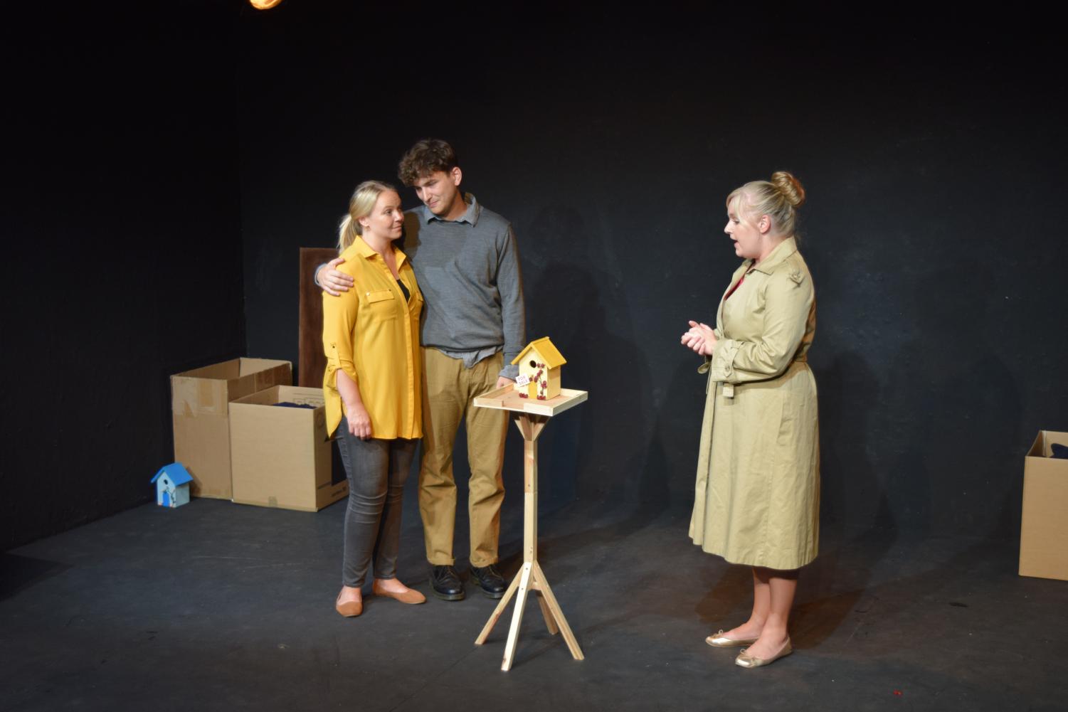 The+cast+of+The+Squirrel+Play+perform+at+the+Edinburgh+Festival+Fringe.+The+play+is+part+of+a+two-part+performance.+