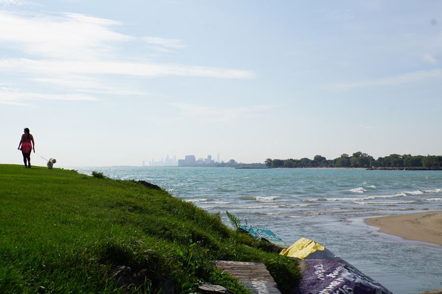 Northwestern%E2%80%99s+Lakefill+overlooking+downtown+Chicago.++