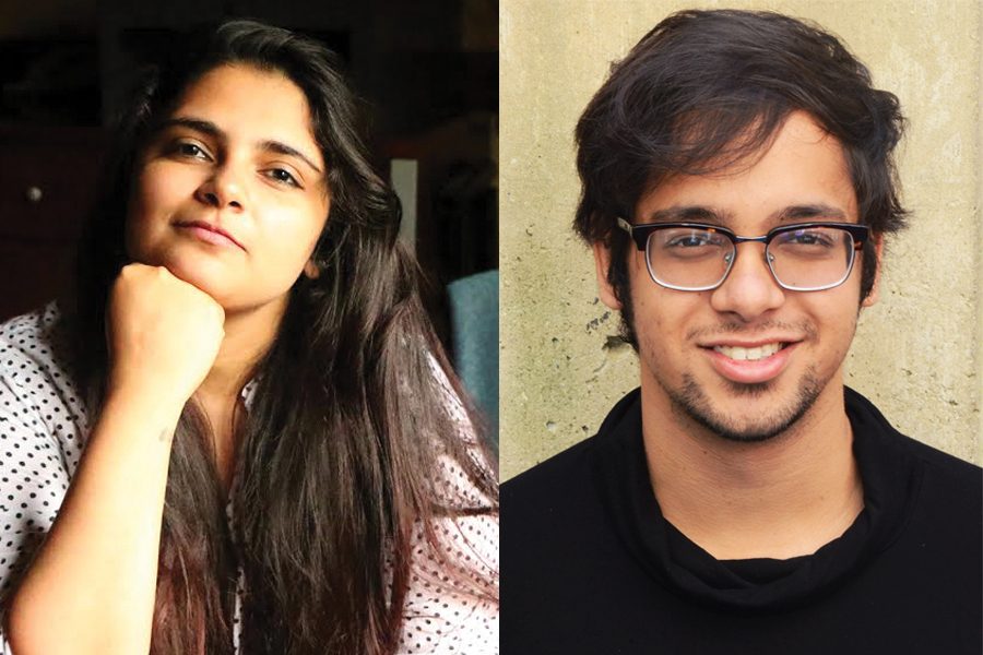 Radio, Television, and Film graduate student Aalisha Sheth and alumnus Priyankar Patra. Sheth and Patras original plays will premiere on Thursday as a part of the New World Play Festival. 