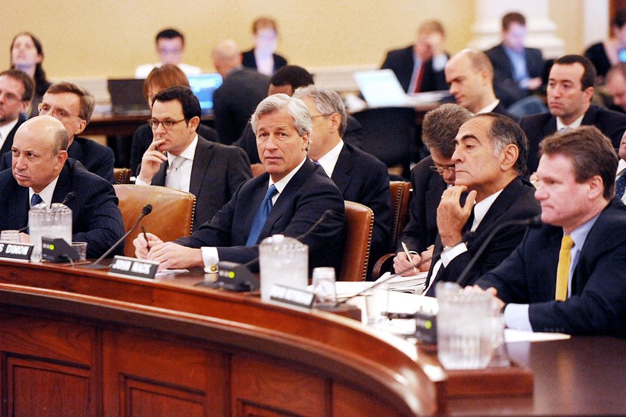 Bank of America Corporation members testify before the Financial Crisis Inquiry Commission. California recently passed a law requiring women to hold seats of public corporate boards.