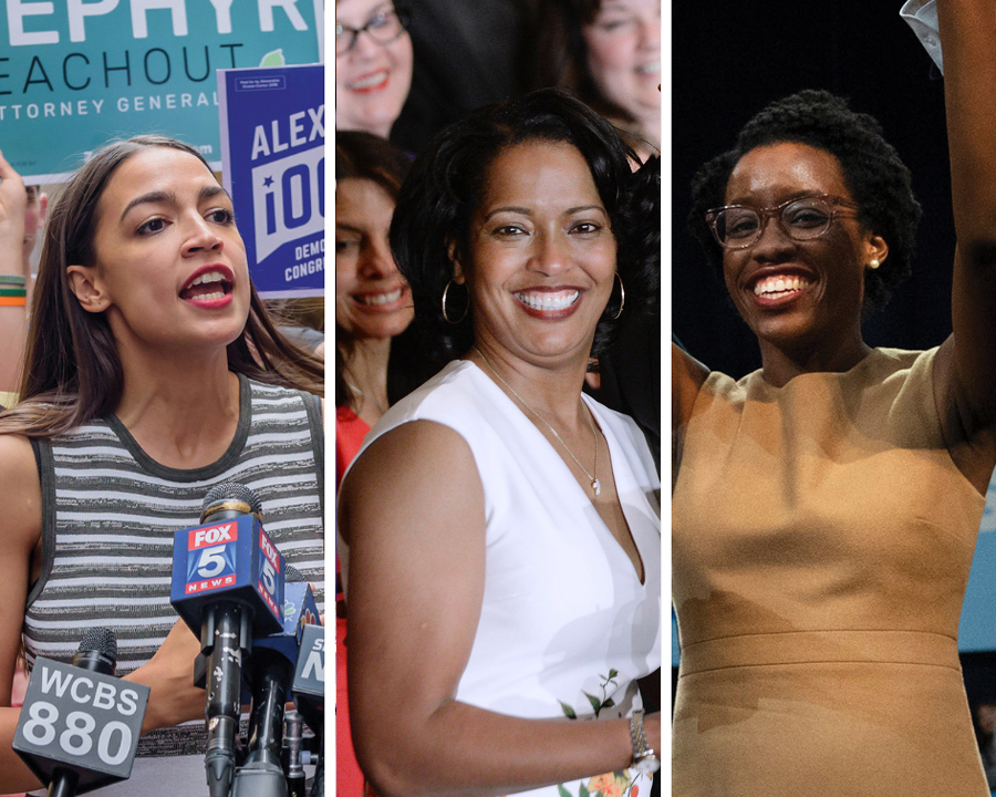 Alexandria+Ocasio-Cortez%2C+Jahana+Hayes+and+Lauren+Underwood+%28left+to+right%29.+Hayes+and+Underwood+%E2%80%94+who+are+both+black+%E2%80%94+and+Ocasio-Cortez+who+is+Latina+were+among+the+myriad+candidates+of+color+who+won+office+on+November+6.+