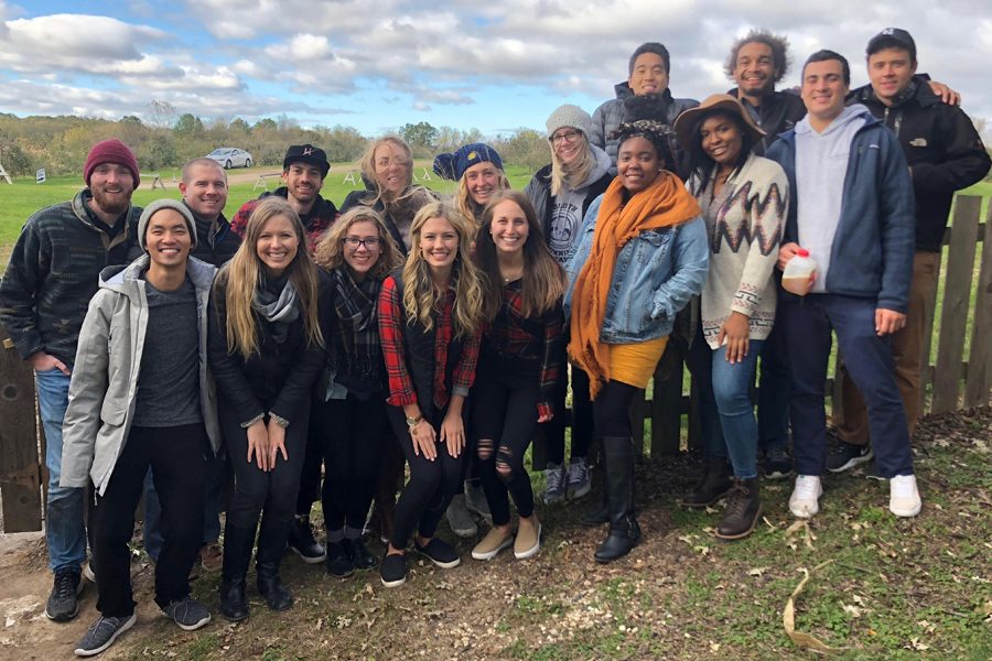 Northwestern Young Life leaders on a retreat. The students lead Bible studies as well as meet up with high school students to hang out and form relationships.