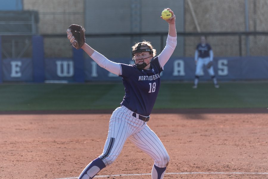 Morgan Newport goes into her windup. The junior and the rest of the Cats’ pitching staff have performed well so far this season.