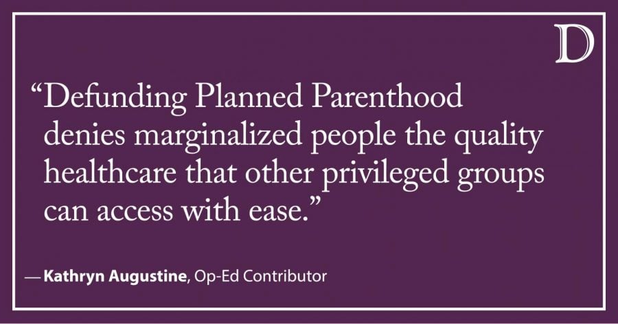 Augustine: Defunding Planned Parenthood hurts marginalized communities