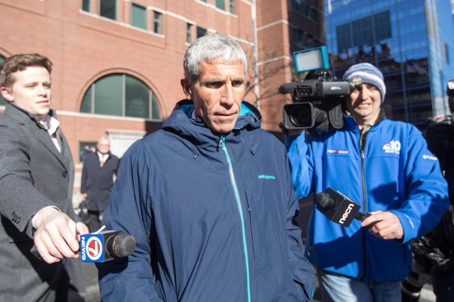 William Rick Singer leaves Boston Federal Court after being charged with racketeering conspiracy, money laundering conspiracy, conspiracy to defraud the United States, and obstruction of justice on Tuesday, March 12, 2019 in Boston, Mass. Singer is among several charged in an alleged college admissions scam. 