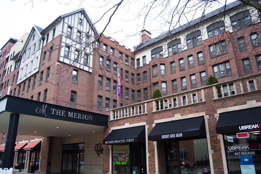 The Merion residential retirement community at 1611 Chicago Ave. Residents participate in a program where they discuss topics like drug use and online dating with high school students. 