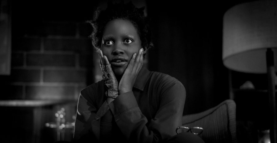 Adelaide (Lupita Nyong’o) grapples with her Tethered self in “Us.”