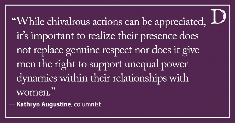 Augustine: Treating women respectfully extends beyond chivalry