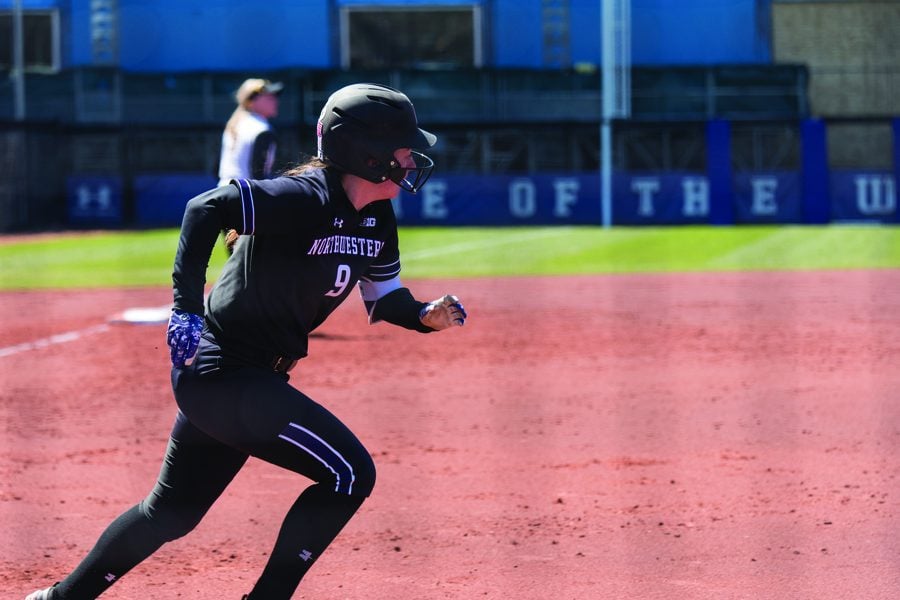 Lily Novak breaks out of the batter’s box. The Wildcats will host an NCAA regional this weekend for the first time in 11 years.