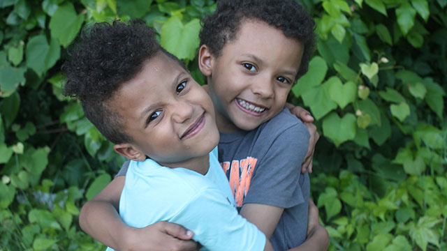 Two twins. With the Illinois Twins Project, researchers will now have a database from which to find twins and multiples to study.