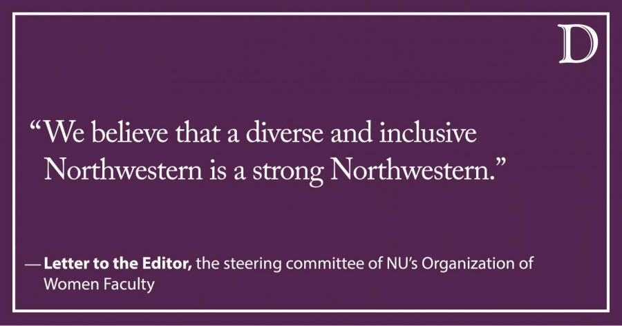 Letter to the Editor: On behalf of NU’s Organization of Women Faculty