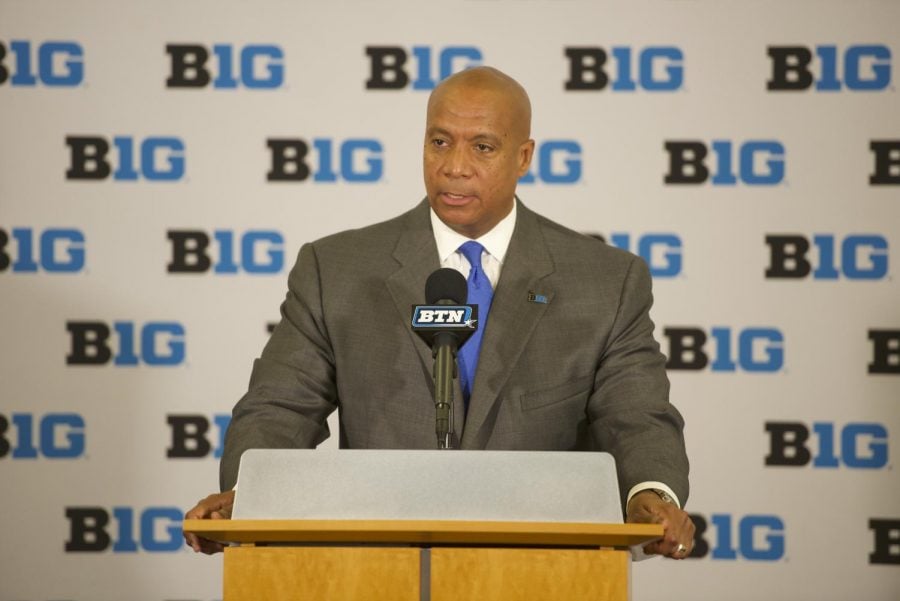 Kevin Warren speaks at a press conference Tuesday. The Minnesota Vikings COO was named the sixth commissioner in the history of the Big Ten.