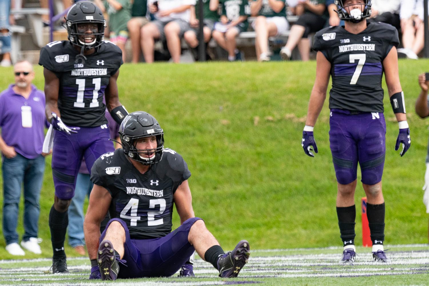 Football Michigan State Smokes Northwestern In Big Ten Opener Northwestern Foootball Loses To Michigan State 31 10