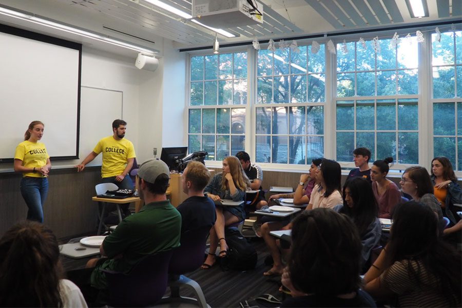 Swing Left holds college kickoff at Northwestern for the first time. The group focuses on recruiting Millennials and Gen Zers to strategize, train and connect with other college members for political causes.