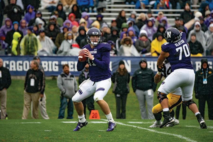 Aidan Smith goes through his progressions. The junior quarterback has lost each of his three starts.