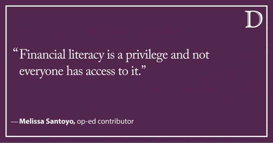 Santoyo: Not everyone can afford financial literacy