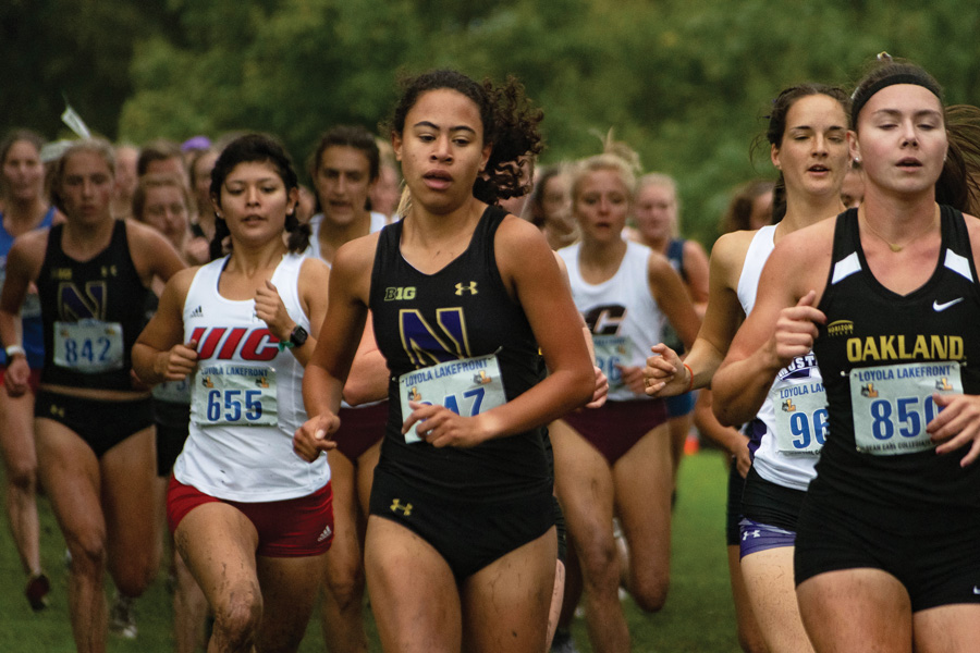 Sarah McCoy runs in the race. The sophomore runner will look to lead her team to a successful weekend at NCAA Regionals.