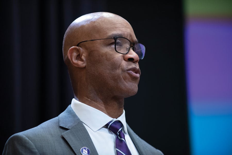 Medill Dean Charles Whitaker spoke about past challenges and future plans for the journalism school in the new decade. 