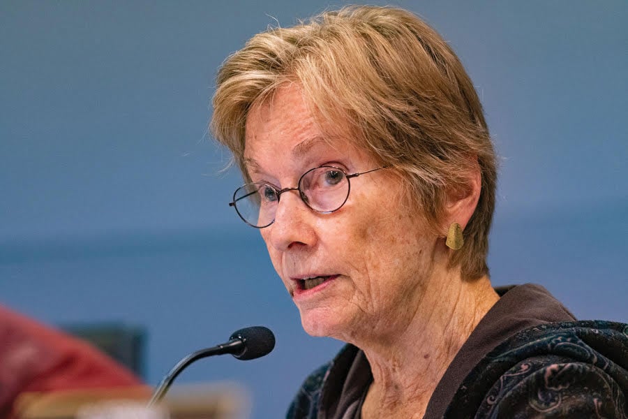 Alderman Eleanor Revelle. Revelle said she’s receiving fewer emails than normal, which she attributed to residents’ preoccupation with the coronavirus.
