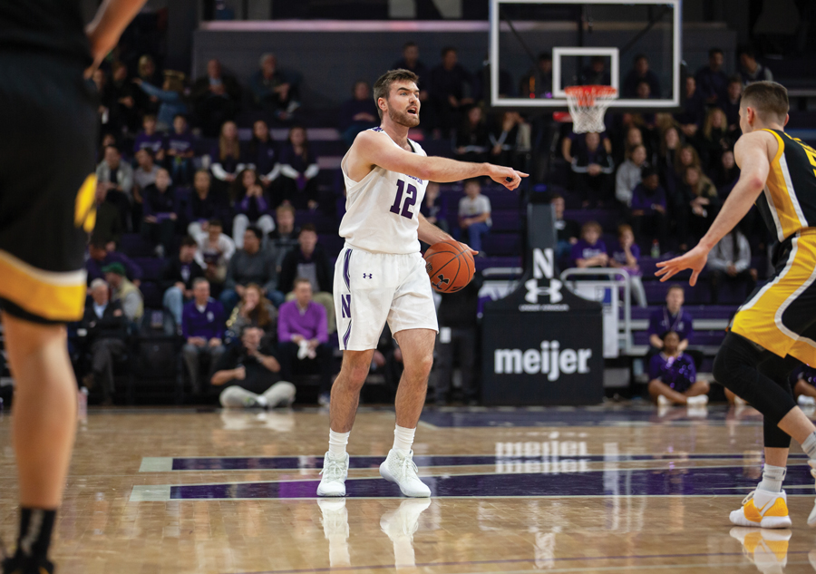 Pat+Spencer+dribbles+the+ball.+Northwestern+plays+at+Illinois+on+Saturday.