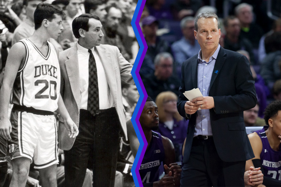 Chris Collins has applied lessons from his junior year at Duke to this year’s Northwestern team.