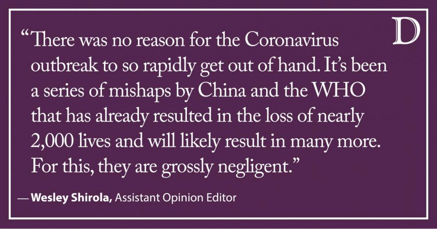 Shirola: China, WHO grossly negligent in coronavirus responses