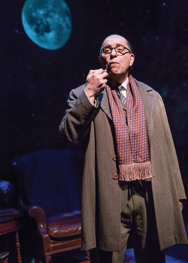Max McLean in “C.S Lewis Onstage.” The show performed at Northwestern’s Cahn Auditorium for one night only on March 4.   
