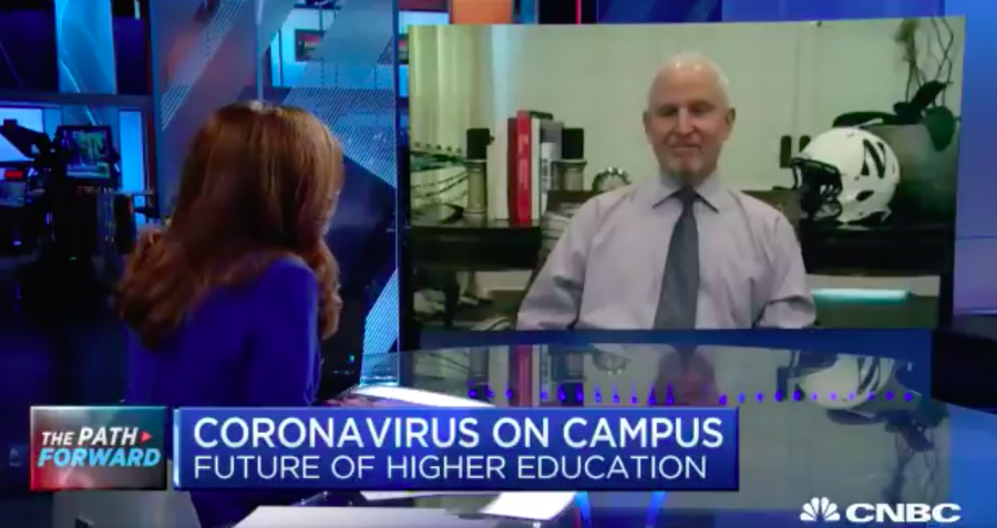 University President Morton Schapiro on CNBC’s The Exchange. Schapiro said Northwestern is exploring possibilities to safely open campus for the fall.
