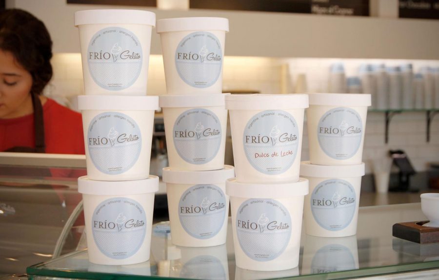 FRÍO Gelato is now operating on a reduced schedule. It offers curbside pickup and delivery through Grubhub.