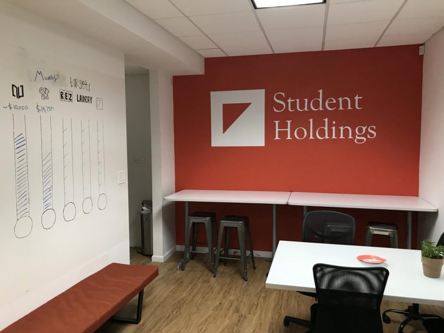 (Stephen Council/Daily Senior Staffer) Student Holdings’ office in October. The independent nonprofit will have to pay rent, even as the off-campus space sits unused this spring. 


