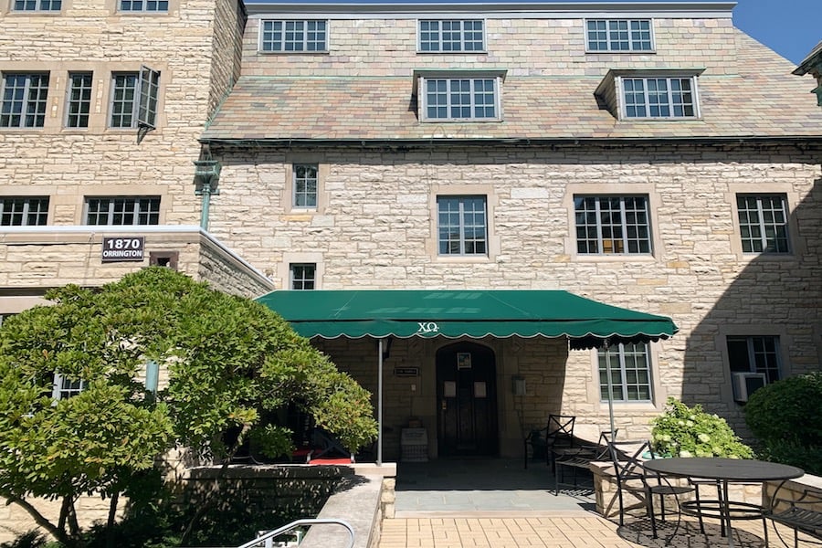 Chi Omega house, 1870 Orrington Ave. Northwestern’s Chi O chapter released an open letter to its national organization calling for accountability amid calls to abolish Greek life at NU.