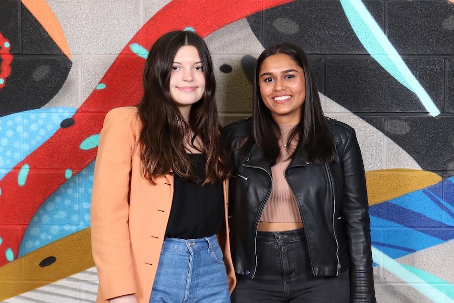 McCormick juniors Avantika Raikar and Regina Morfin have been working on their sustainable fashion company for over a year. Lura, which connects small fashion brands with textile manufacturers, is set to launch in about a month 