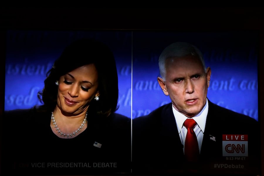 The vice presidential debate between Vice President Mike Pence and Senator Kamala Harris, moderated by USA Today Washington bureau chief Susan Page (Medill ‘73). Pence and Harris squared off on key issues like the handling of the coronavirus pandemic, economic policy and police reform. 