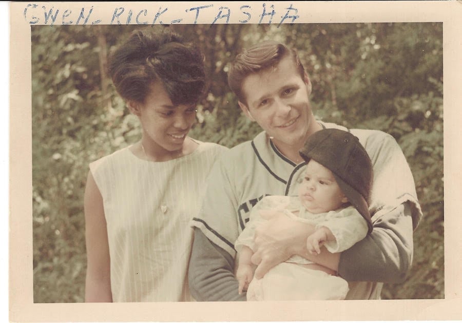 Young Natasha Trethewey with her mother and father. In her new memoir “Memorial Drive,” she writes about her childhood and the tragic loss of her mother. 
