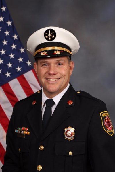 Paul Polep sworn in as permanent Evanston Fire Department chief