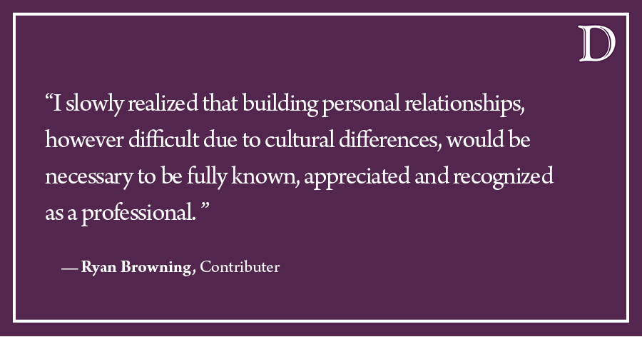 Browning: Relationship building is key to your college (and future) career