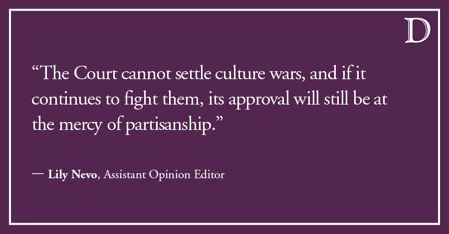Nevo: Keep culture wars out of the Court